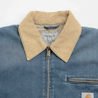 Carhartt OG Detroit Jacket in Blue and Dusty Hamilton Brown Dark Wash thumbnail