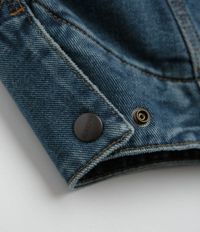 Carhartt OG Detroit Jacket in Blue and Dusty Hamilton Brown Dark Wash