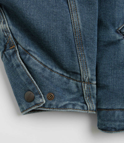 Carhartt OG Detroit Jacket in Blue and Dusty Hamilton Brown Dark Wash