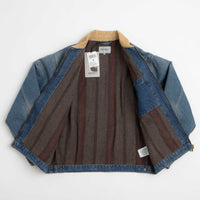 Carhartt OG Detroit Jacket - Blue / Dusty Hamilton Brown Old Used Wash thumbnail