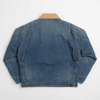Carhartt OG Detroit Jacket - Blue / Dusty Hamilton Brown Old Used Wash thumbnail