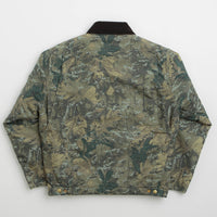 Carhartt OG Detroit Jacket in Camo Combi and Green / Black Stone Washed thumbnail
