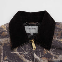 Carhartt OG Detroit Jacket - Camo Feather Tree / Black / Black Heavy Stone Wash thumbnail