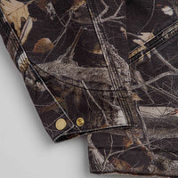 Carhartt OG Detroit Jacket - Camo Feather Tree / Black / Black Heavy Stone Wash thumbnail