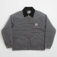 Carhartt OG Detroit Jacket - Graphite / Black Stone Canvas thumbnail