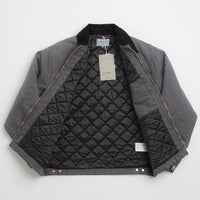 Carhartt OG Detroit Jacket - Graphite / Black Stone Canvas thumbnail