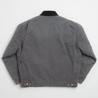 Carhartt OG Detroit Jacket - Graphite / Black Stone Canvas thumbnail