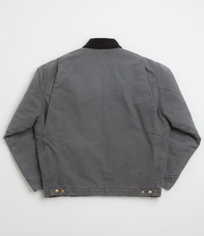 Carhartt OG Detroit Jacket - Graphite / Black Stone Canvas