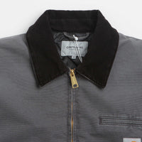 Carhartt OG Detroit Jacket - Graphite / Black Stone Canvas thumbnail