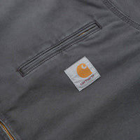 Carhartt OG Detroit Jacket - Graphite / Black Stone Canvas thumbnail