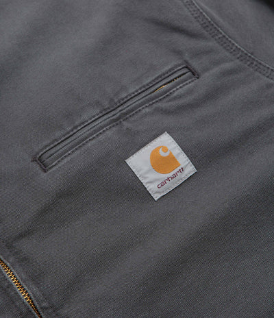 Carhartt OG Detroit Jacket - Graphite / Black Stone Canvas