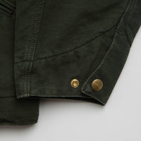 Carhartt OG Detroit Jacket - Olive / Black Stone Canvas thumbnail