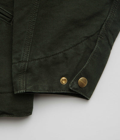 Carhartt OG Detroit Jacket - Olive / Black Stone Canvas