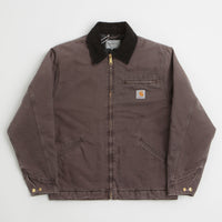 Carhartt OG Detroit Jacket in Tobacco and Black Stone Canvas thumbnail