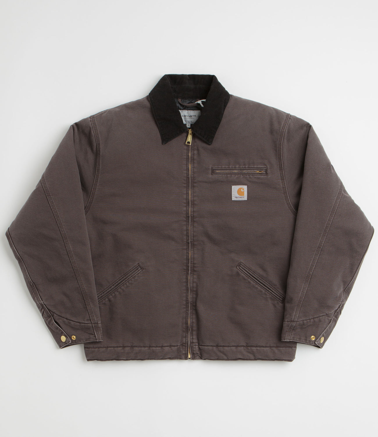 detroit tobacco Carhartt OG Detroit Jacket - Tobacco / Black Stone Canvas detroit tobacco Carhartt OG Detroit Jacket - Tobacco / Black Stone Canvas