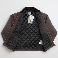 Carhartt OG Detroit Jacket in Tobacco and Black Stone Canvas thumbnail