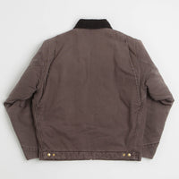 Carhartt OG Detroit Jacket in Tobacco and Black Stone Canvas thumbnail