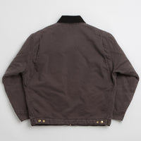 Carhartt OG Detroit Jacket in Tobacco and Black Stone Canvas thumbnail
