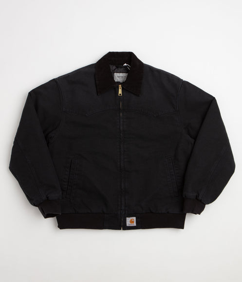 Carhartt OG Santa Fe Jacket - Black / Black Stone Canvas