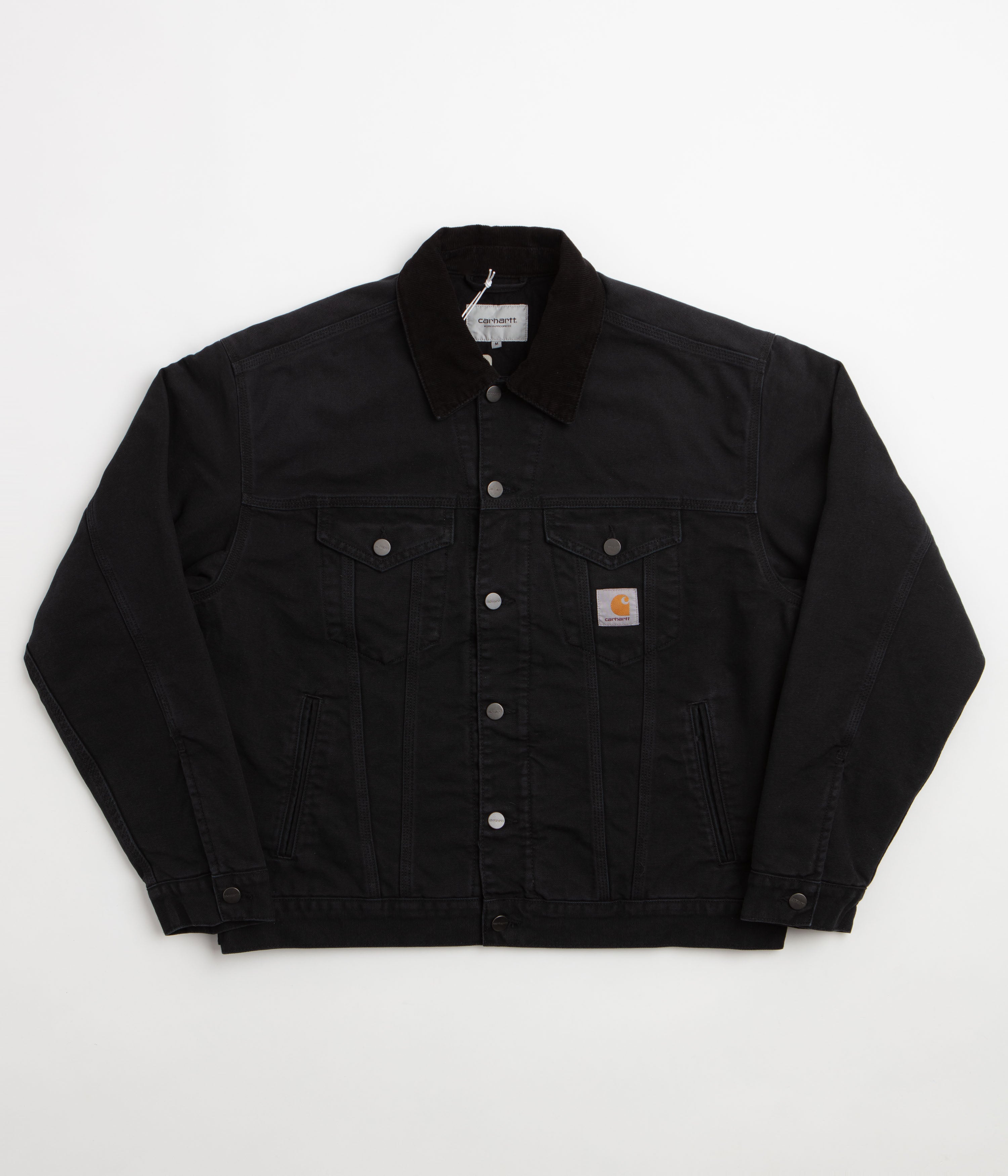 Carhartt OG Trucker Jacket - Black / Black Stone Canvas