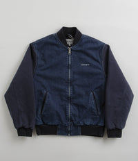 Carhartt Paxon Bomber Jacket in Blue and Dark Navy