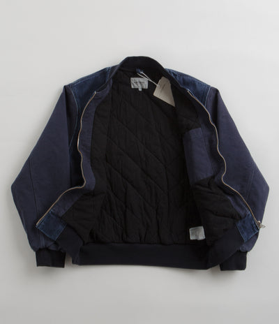 Carhartt Paxon Bomber Jacket in Blue and Dark Navy