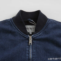 Carhartt Paxon Bomber Jacket in Blue and Dark Navy thumbnail