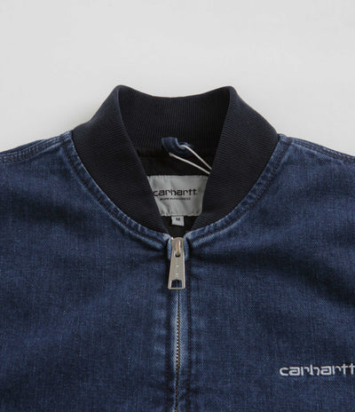 Carhartt Paxon Bomber Jacket in Blue and Dark Navy