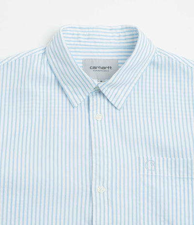 Carhartt Phelps Short Sleeve Shirt in Phelps Stripe and Bluebird