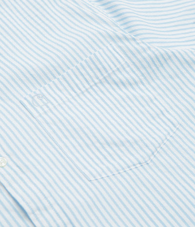 Carhartt Phelps Short Sleeve Shirt in Phelps Stripe and Bluebird