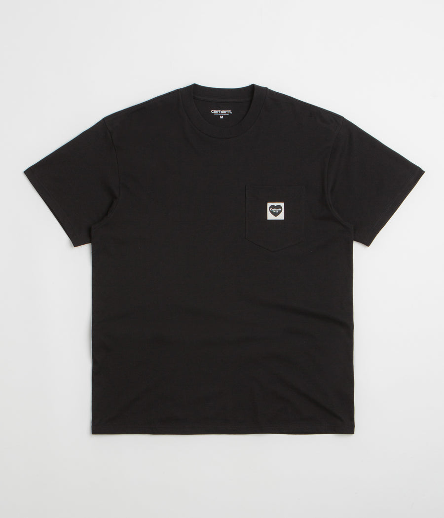 Carhartt Pocket Heart T-Shirt - Black / Black