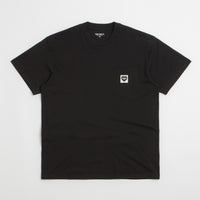 Carhartt Pocket Heart T-Shirt - Black / Black thumbnail