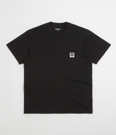 Carhartt Pocket Heart T-Shirt - Black / Black