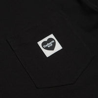 Carhartt Pocket Heart T-Shirt - Black / Black thumbnail