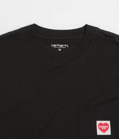 Carhartt Pocket Heart T-Shirt - Black / Red