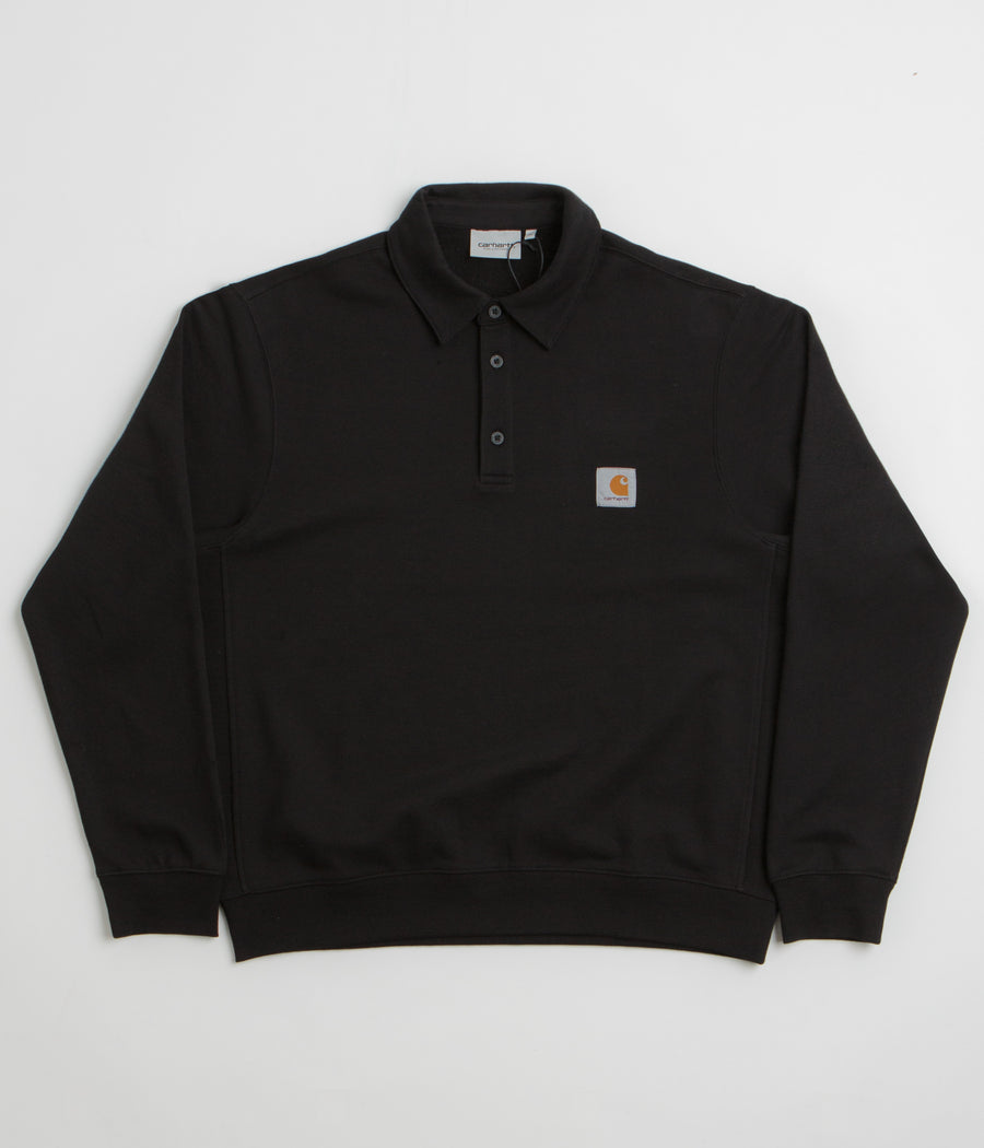 Carhartt Polo Sweatshirt in Black