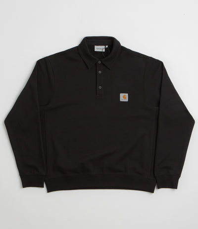 Carhartt Polo Sweatshirt in Black