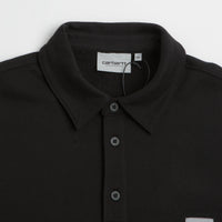 Carhartt Polo Sweatshirt in Black thumbnail