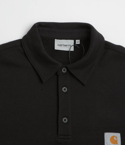 Carhartt Polo Sweatshirt in Black