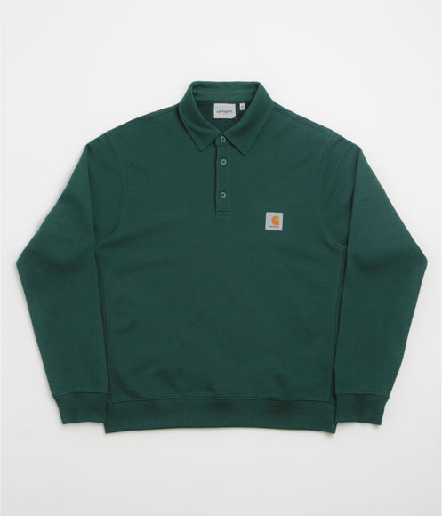 Carhartt Polo Sweatshirt - Dark Fir