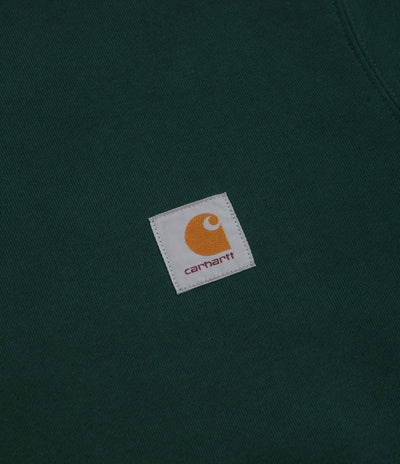 Carhartt Polo Sweatshirt in Dark Fir
