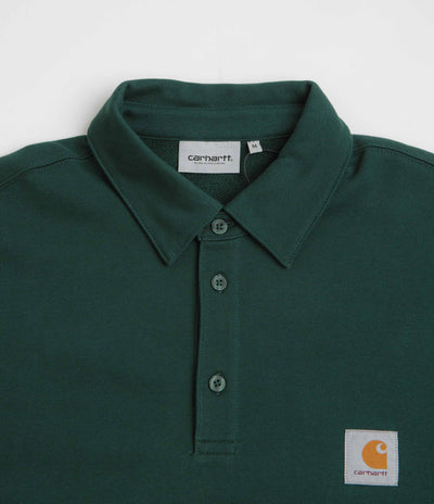 Carhartt Polo Sweatshirt in Dark Fir