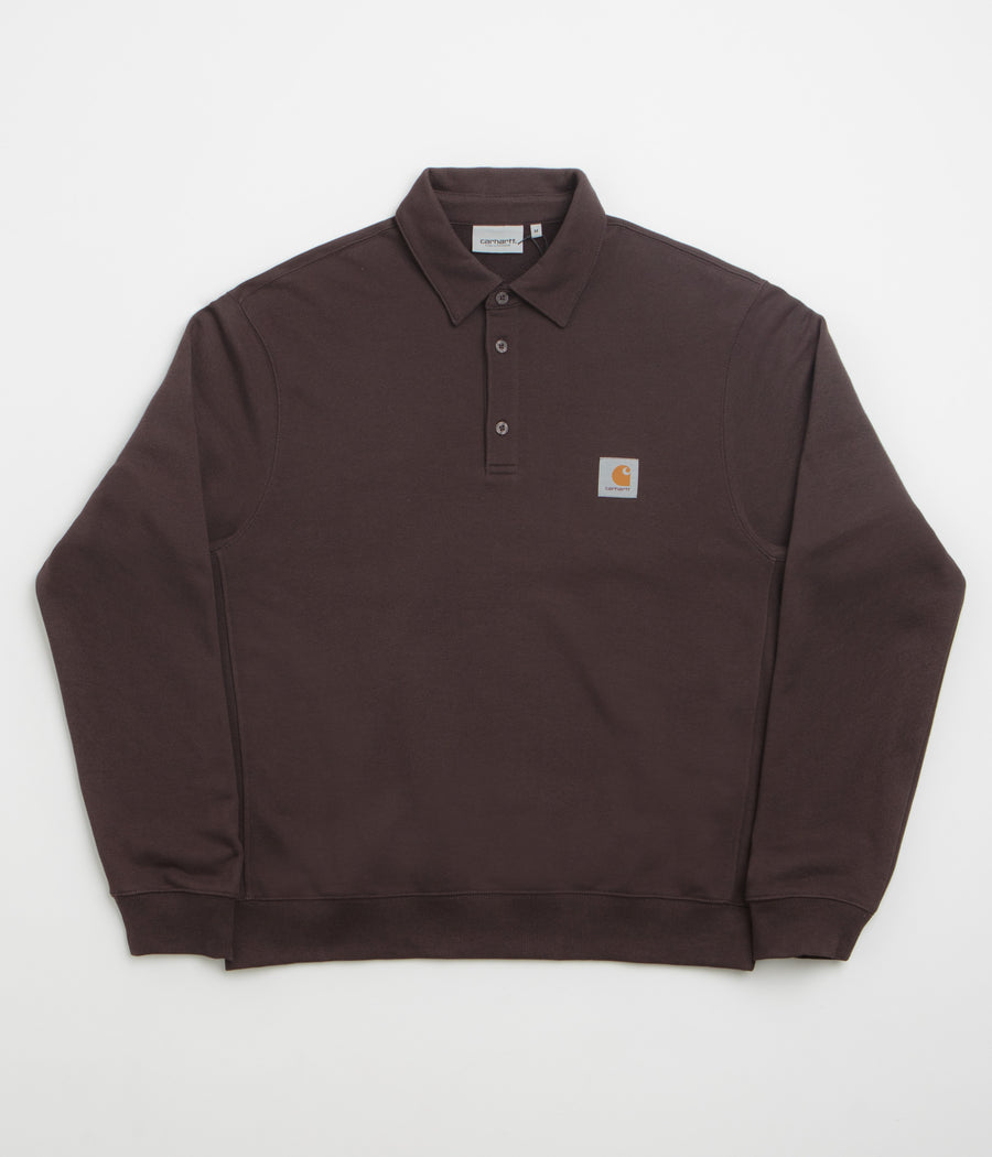 Carhartt Polo Sweatshirt in Palisander