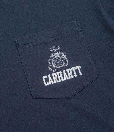 Carhartt Pond Corps Pocket T-Shirt - Blue