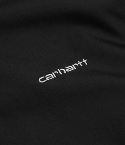 Carhartt Postal Full Zip Short Sleeve Shirt - Black / Wax