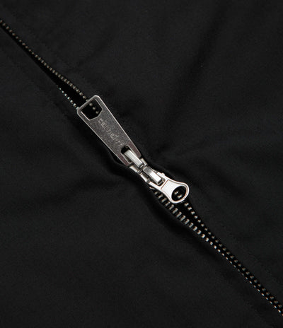 Carhartt Postal Full Zip Short Sleeve Shirt - Black / Wax