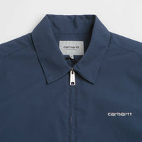 Carhartt Postal Full Zip Short Sleeve Shirt - Blue / Wax thumbnail