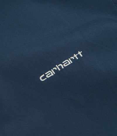 Carhartt Postal Full Zip Short Sleeve Shirt - Blue / Wax