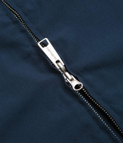 Carhartt Postal Full Zip Short Sleeve Shirt - Blue / Wax