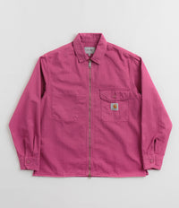 Carhartt Rainer Shirt Jacket in Magenta and Gold
